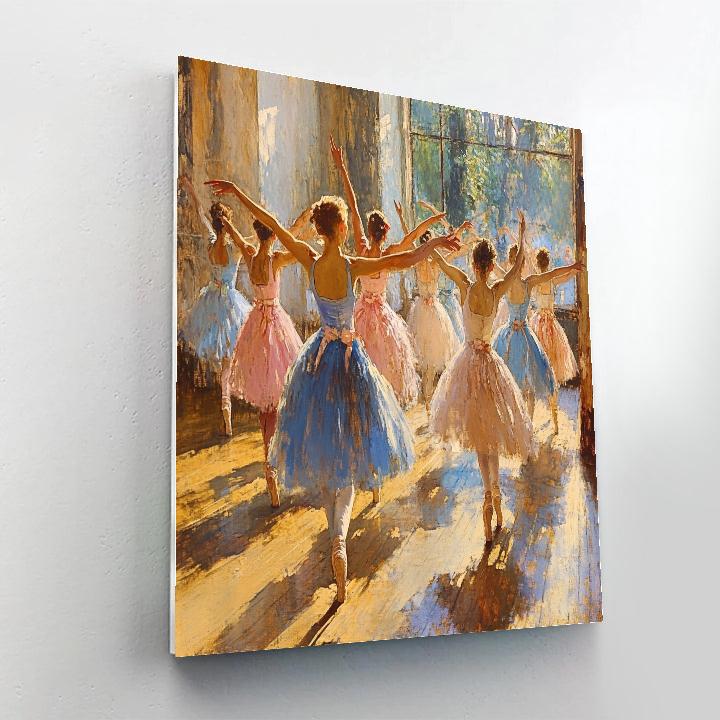 Edgar Degas Inspired Rehearsal Ballet Numbered painting kits