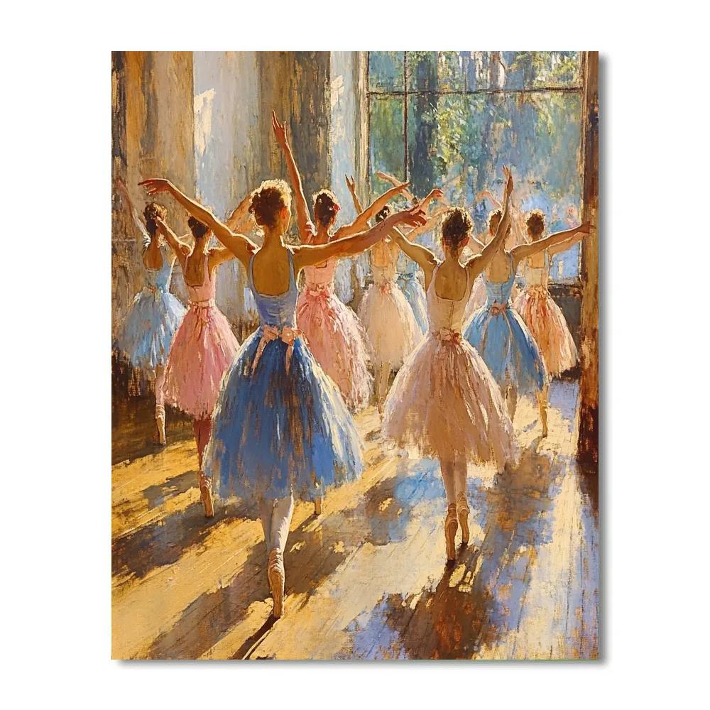 Edgar Degas Inspired Rehearsal Ballet Numbered painting kits