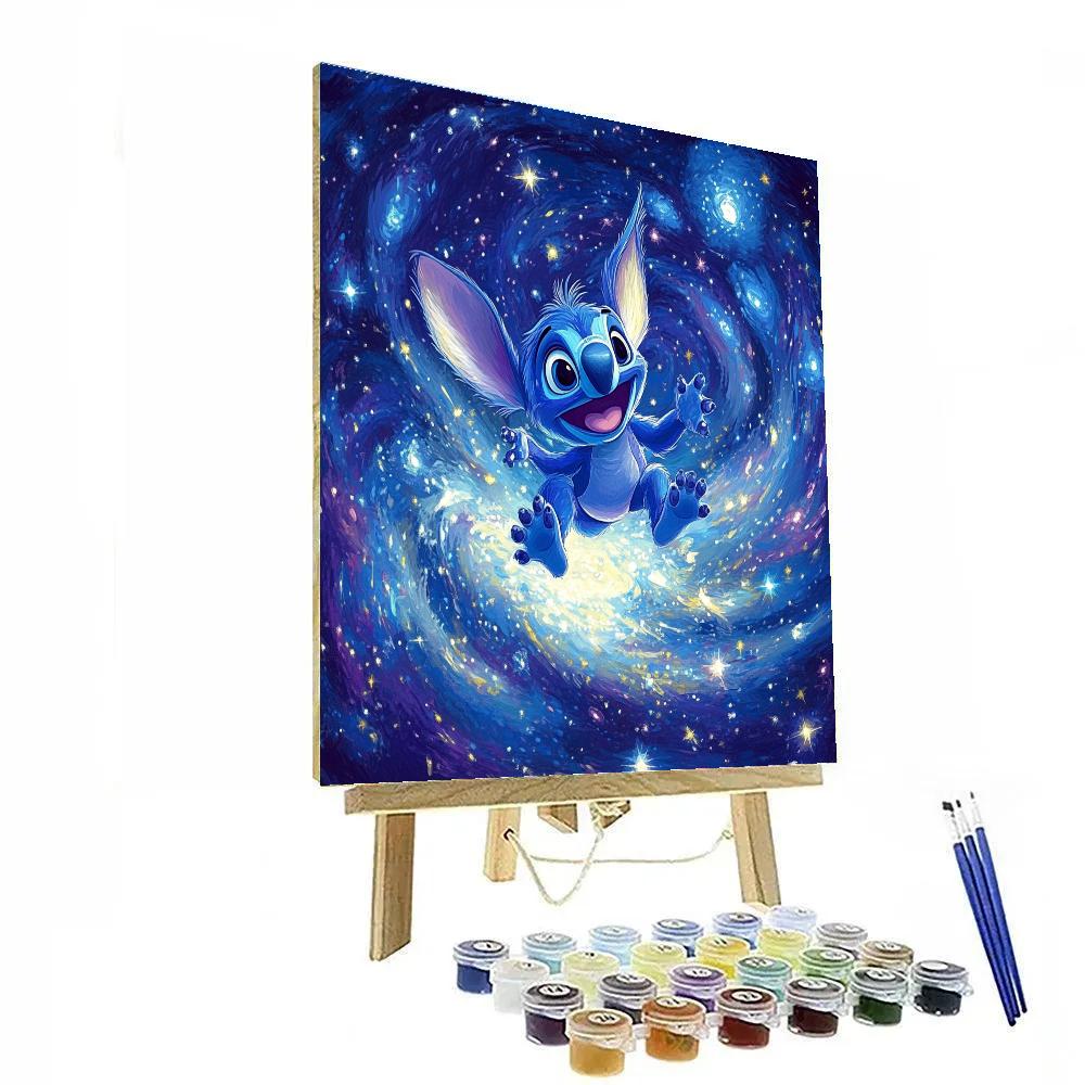 Stitch’s Space Mischief Disney Inspired Paint by numbers kits