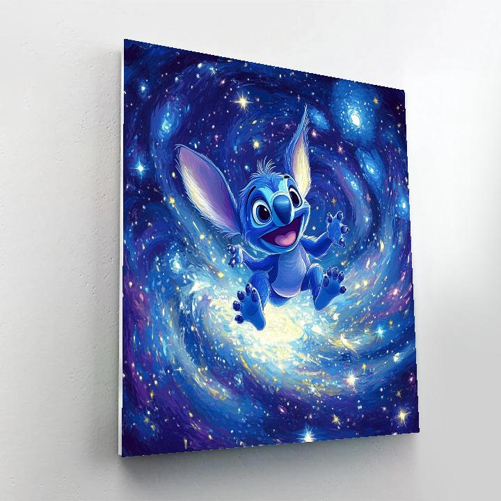 Stitch’s Space Mischief Disney Inspired Paint by numbers kits