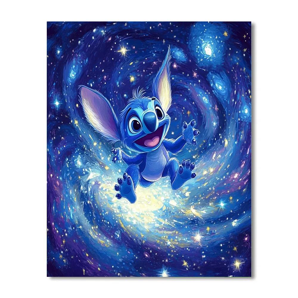 Stitch’s Space Mischief Disney Inspired Paint by numbers kits