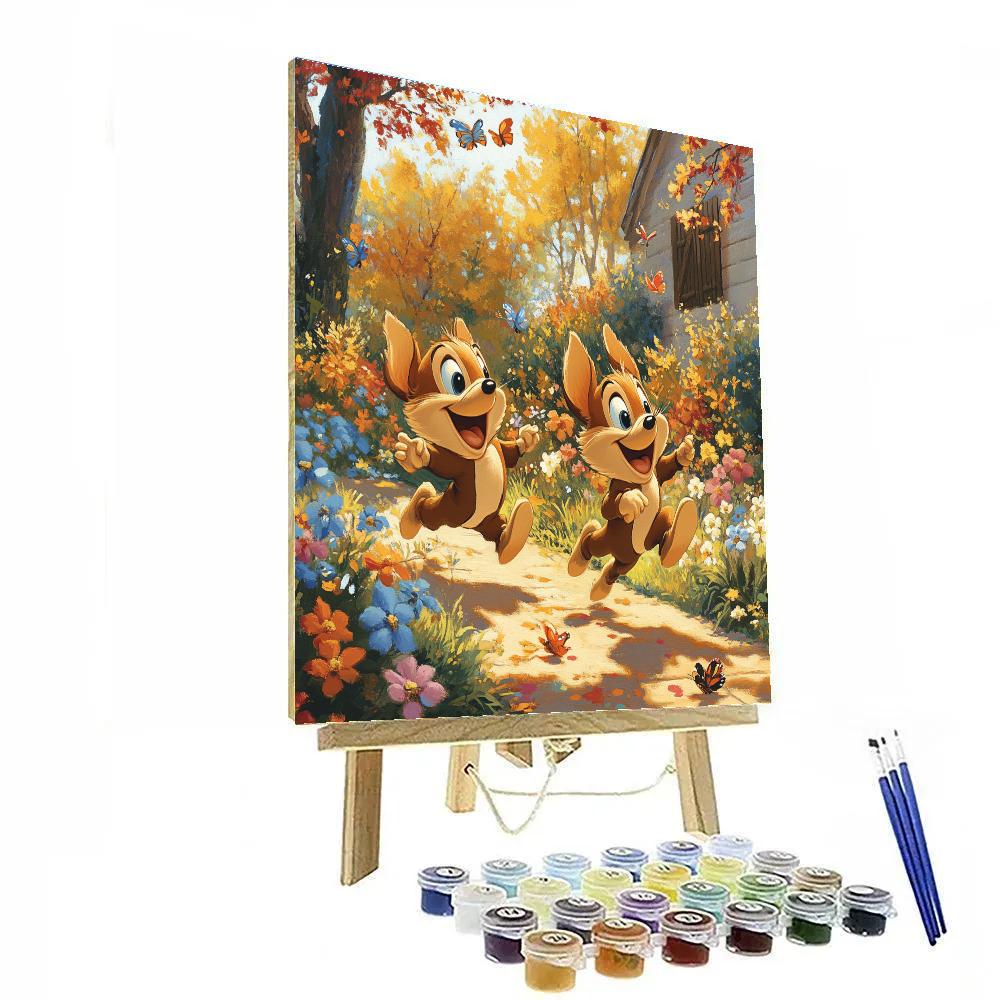 Chip And Dale’s Backyard Adventure Disney Inspired paint by color