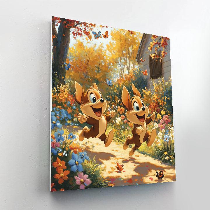 Chip And Dale’s Backyard Adventure Disney Inspired paint by color
