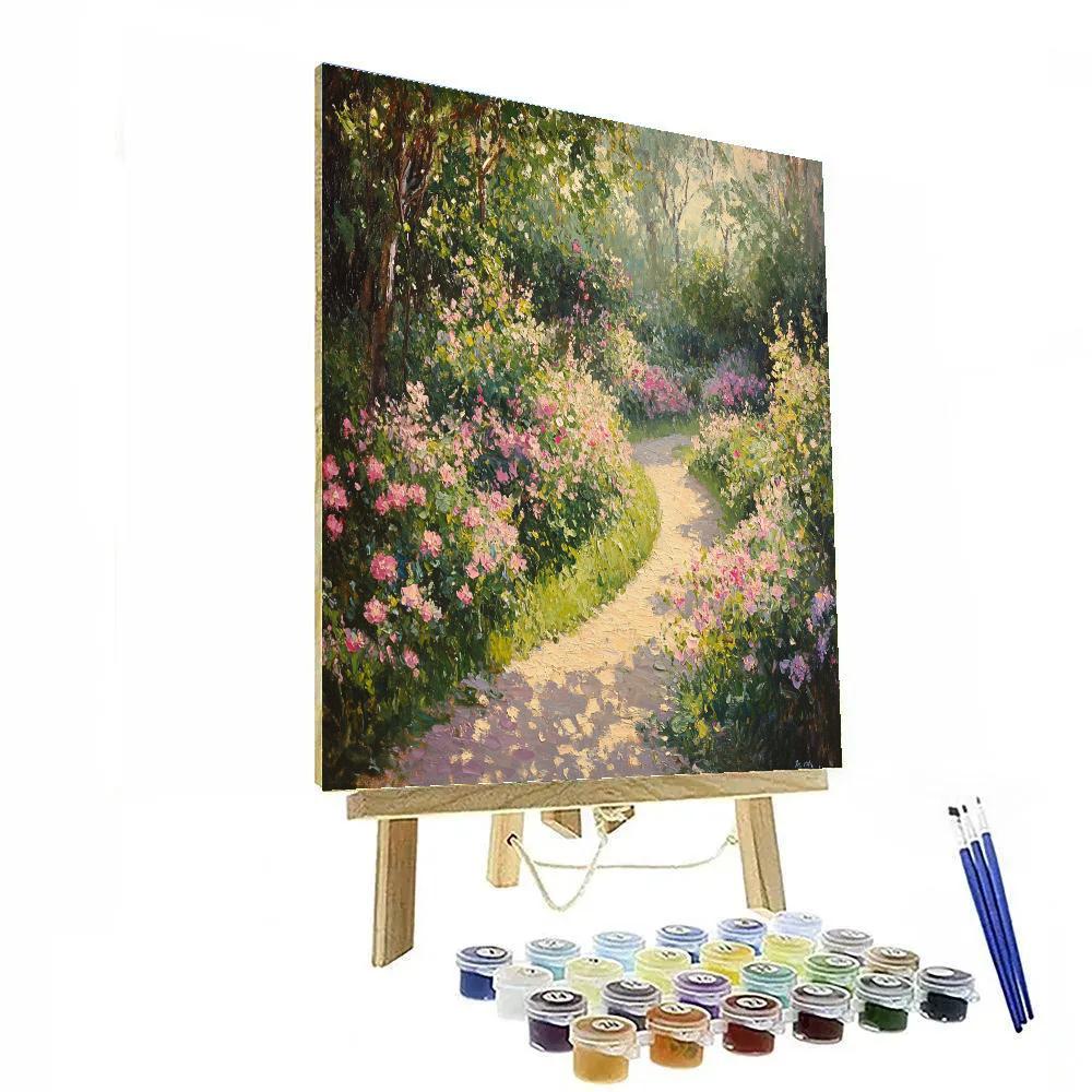 Claude Monet Inspired Morning Garden paint by numbers