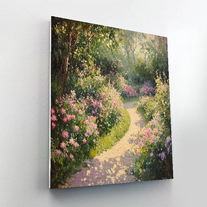 Claude Monet Inspired Morning Garden paint by numbers