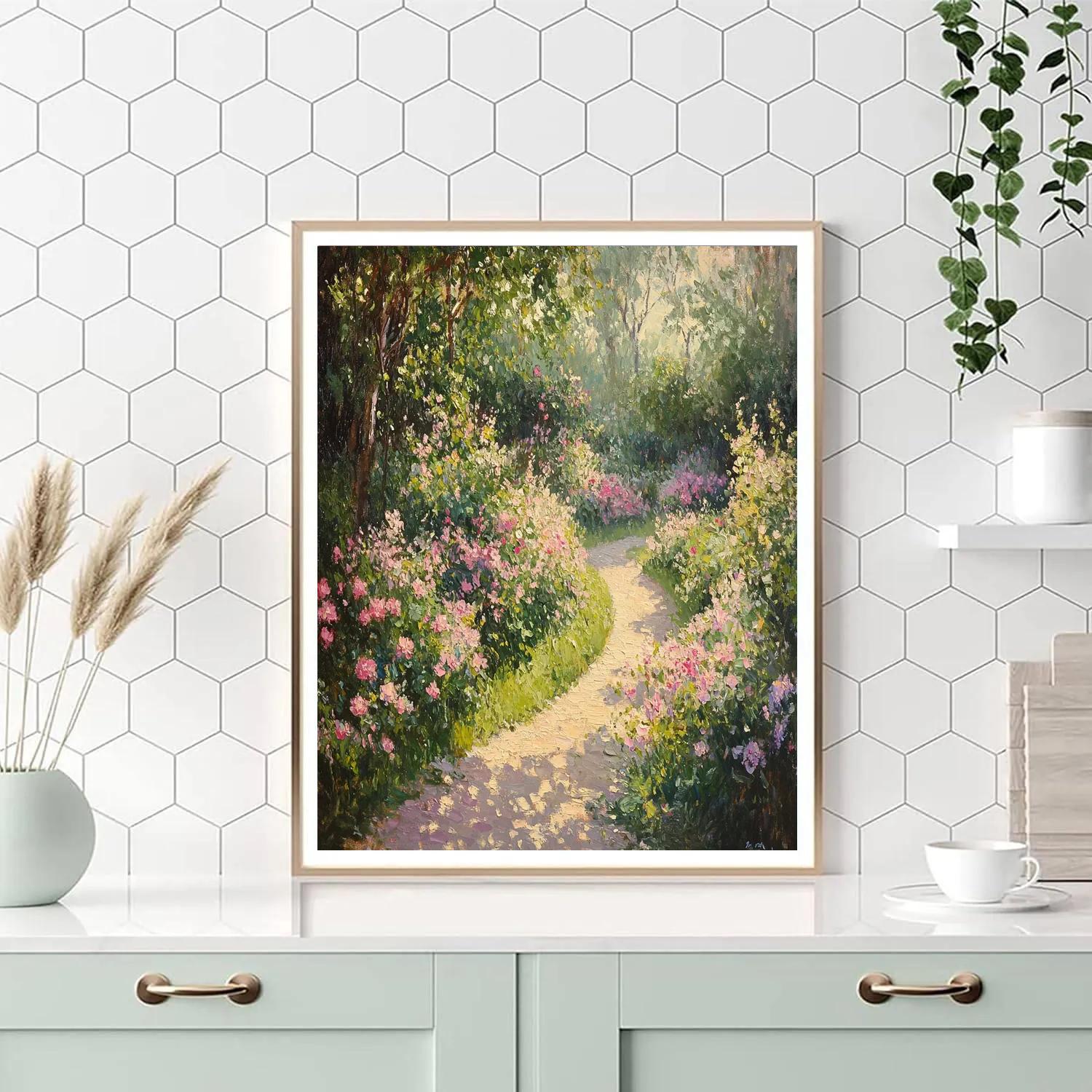 Claude Monet Inspired Morning Garden paint by numbers