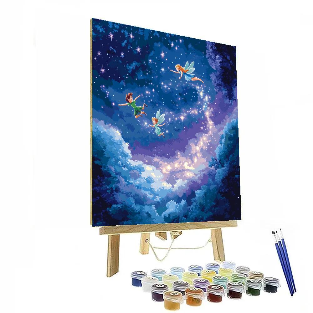 Peter Pan And Tinker Bell’s Starry Flight Disney Inspired Paint by numbers kits
