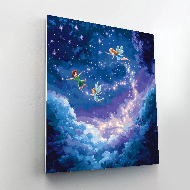 Peter Pan And Tinker Bell’s Starry Flight Disney Inspired Paint by numbers kits