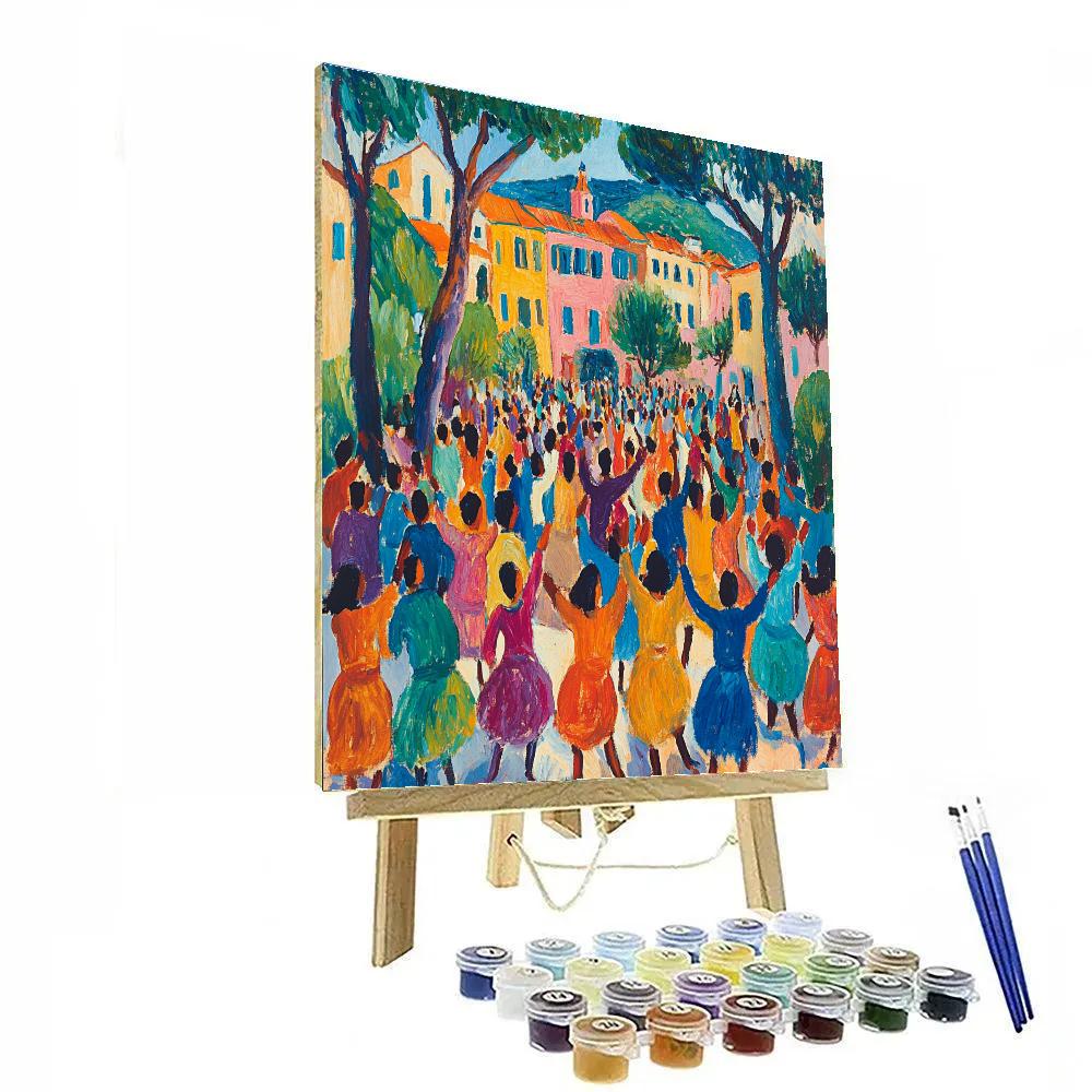 Henri Matisse Inspired Vibrant Dance Paint by numbers art