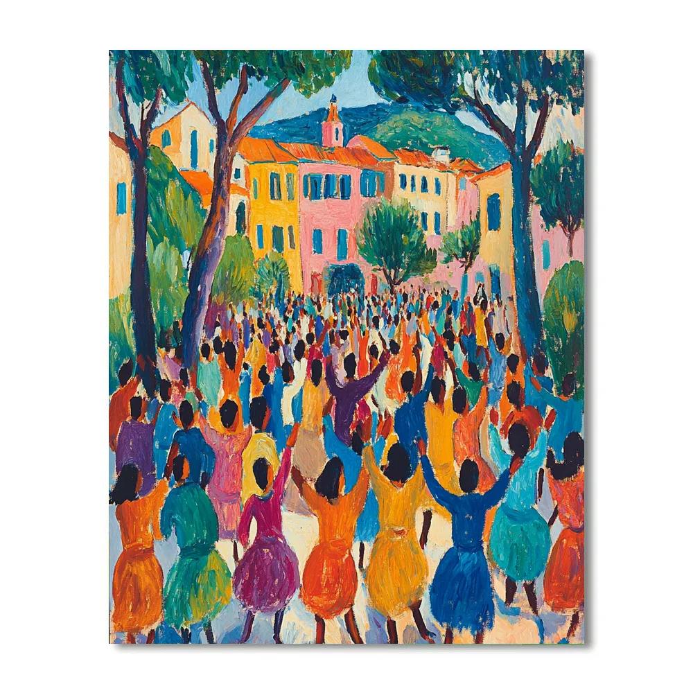 Henri Matisse Inspired Vibrant Dance Paint by numbers art