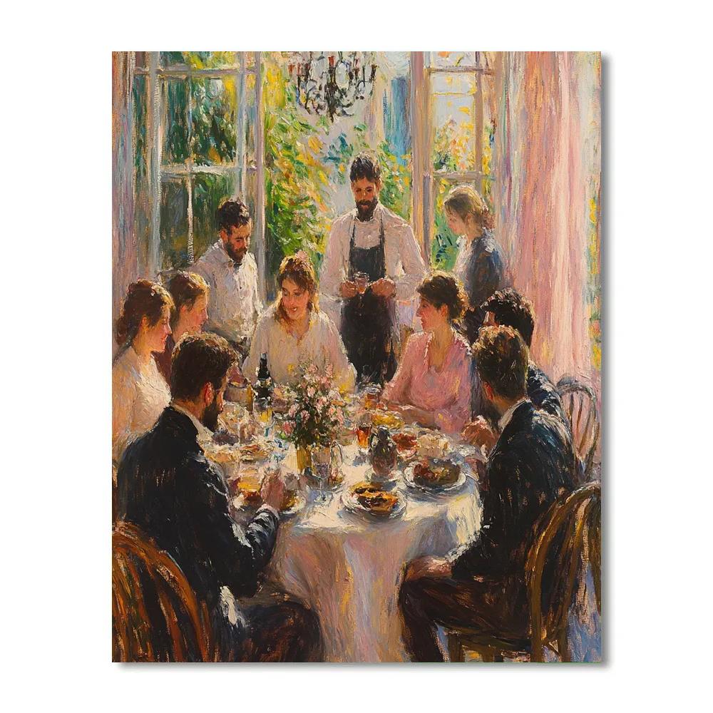 Pierre-Auguste Renoir Inspired Sunday Lunch painting number kit