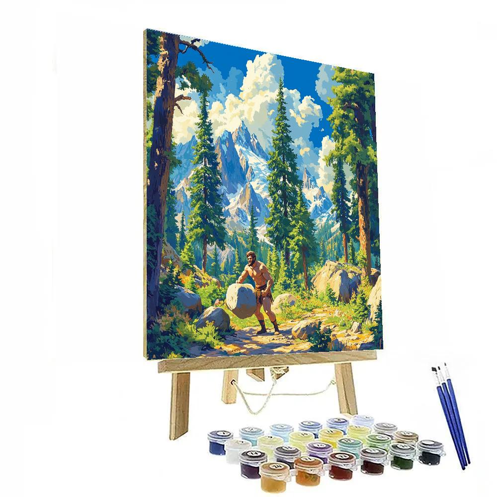 Hercules’ Strength Training Day Disney Inspired Paint by numbers art