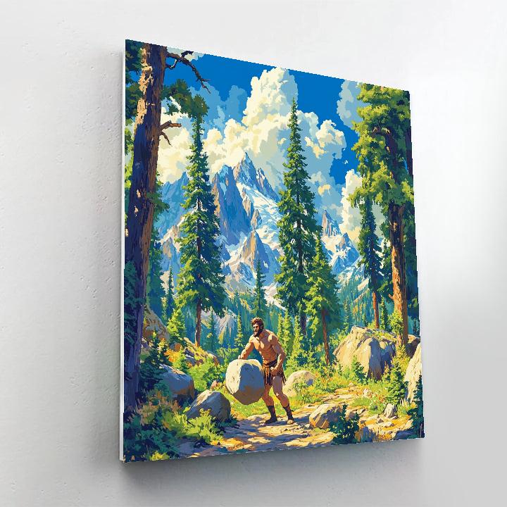 Hercules’ Strength Training Day Disney Inspired Paint by numbers art