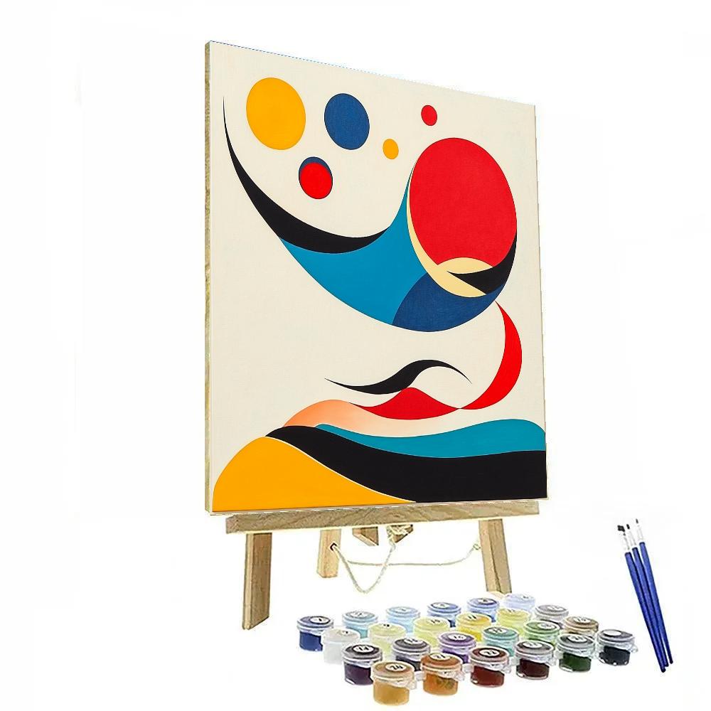 Joan Miró Inspired Celestial Abstraction Numbered painting kits