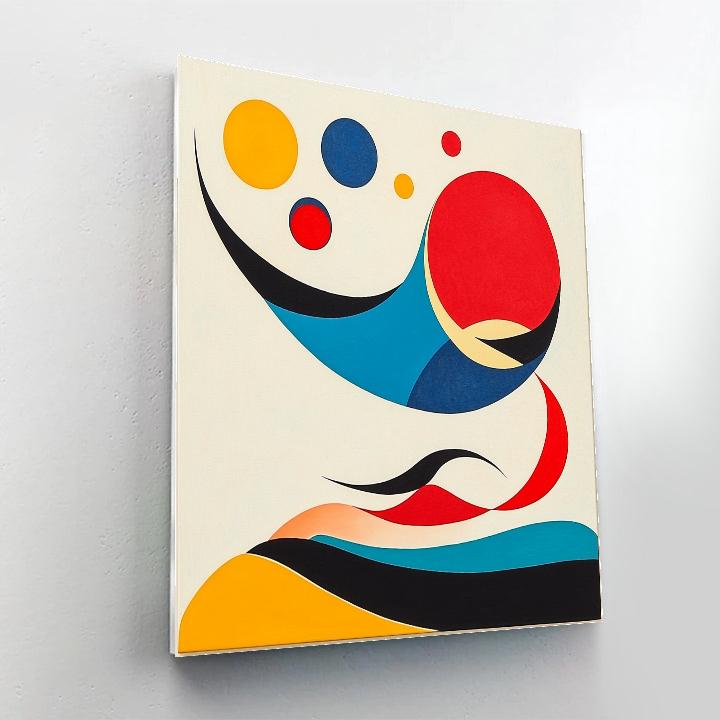 Joan Miró Inspired Celestial Abstraction Numbered painting kits