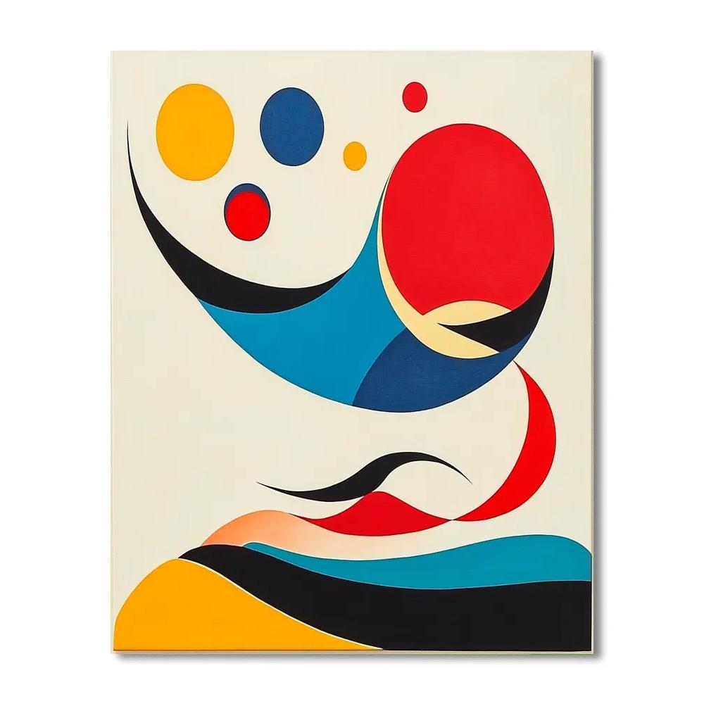 Joan Miró Inspired Celestial Abstraction Numbered painting kits