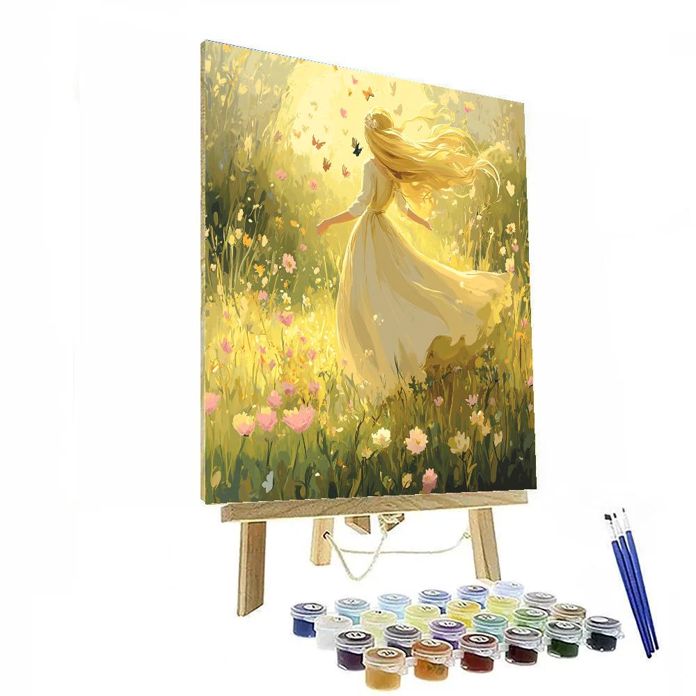 Aurora’s Spring Meadow Waltz Disney Inspired Numbered painting kits