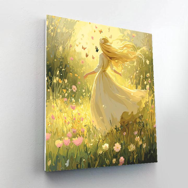 Aurora’s Spring Meadow Waltz Disney Inspired Numbered painting kits