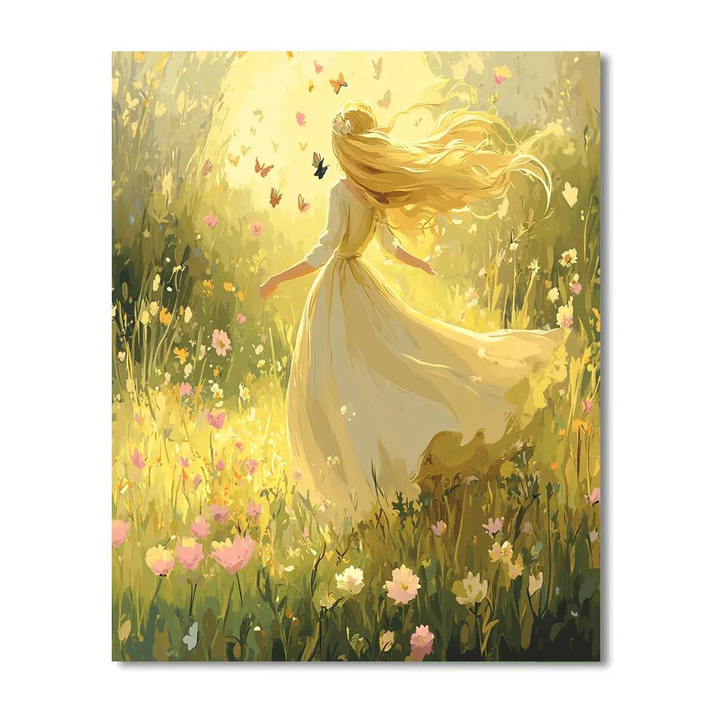 Aurora’s Spring Meadow Waltz Disney Inspired Numbered painting kits