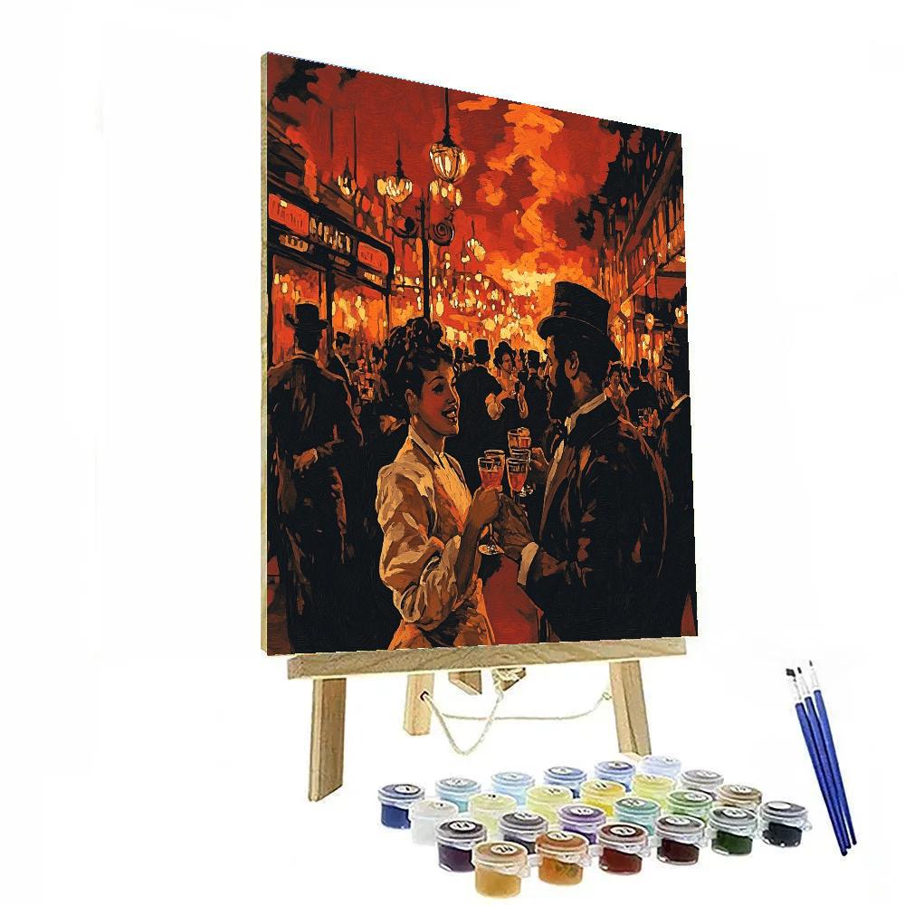 Henri De Toulouse-Lautrec Inspired Parisian Cabaret Painting by numbers kit
