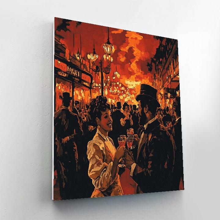 Henri De Toulouse-Lautrec Inspired Parisian Cabaret Painting by numbers kit