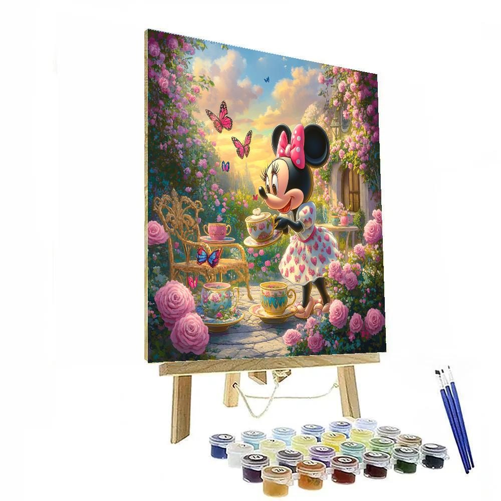 Minnie Mouse’s Delightful Tea Party Disney Inspired Paint by numbers kits