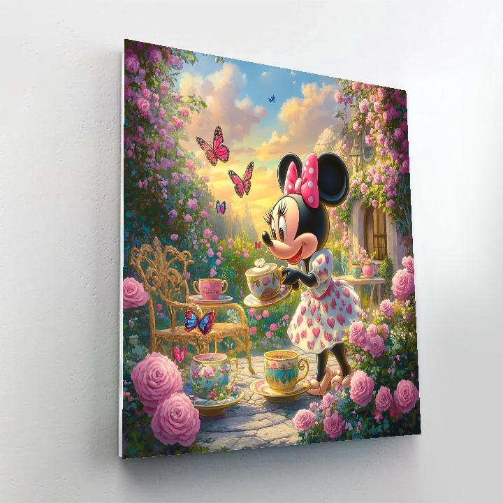 Minnie Mouse’s Delightful Tea Party Disney Inspired Paint by numbers kits