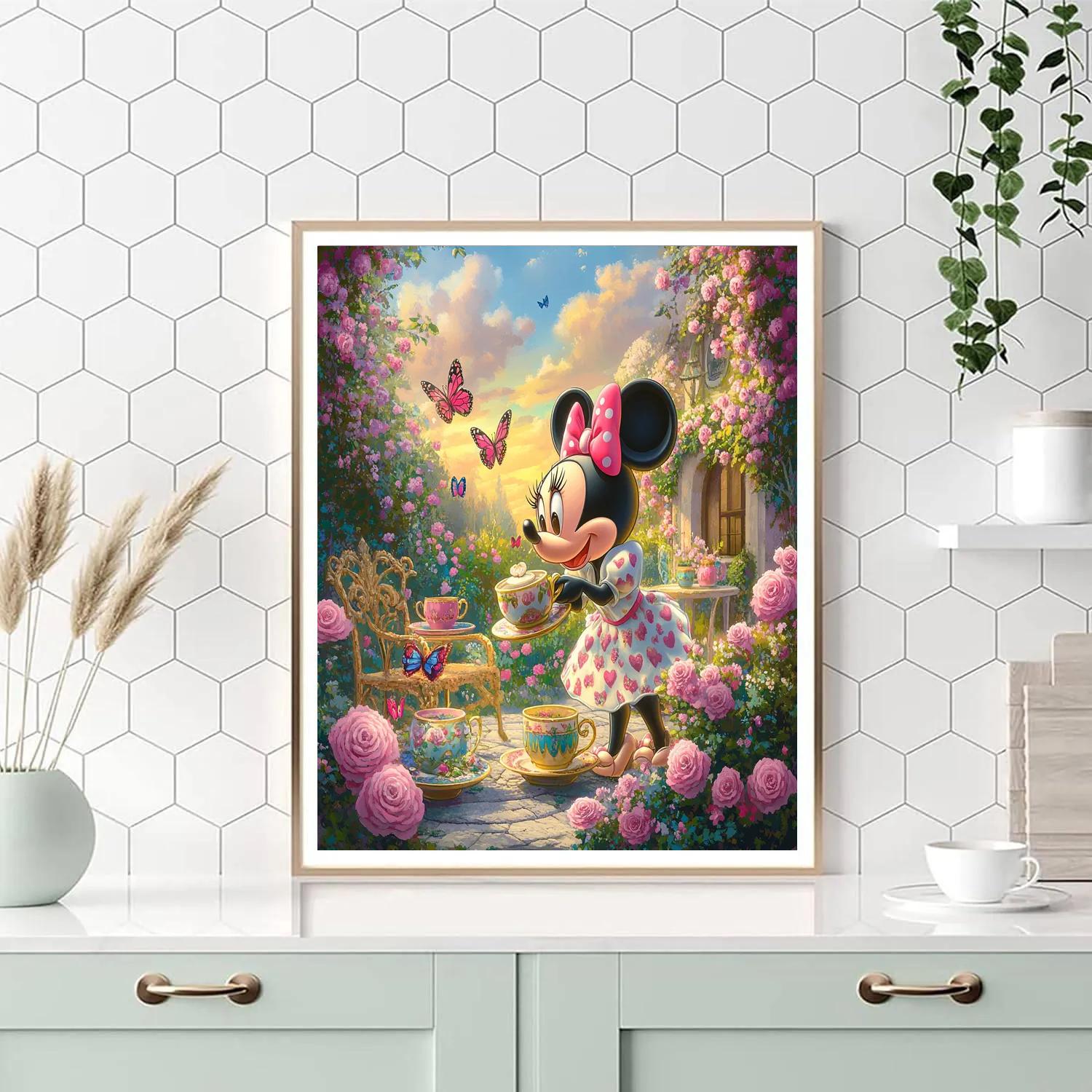 Minnie Mouse’s Delightful Tea Party Disney Inspired Paint by numbers kits