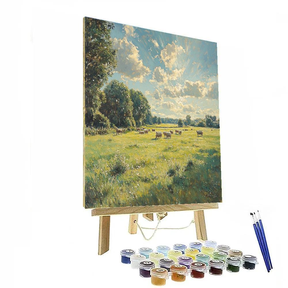 John Constable Inspired Summer Meadow Paint by numbers kits