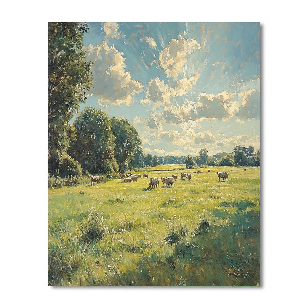 John Constable Inspired Summer Meadow Paint by numbers kits