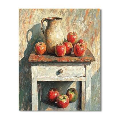 Paul Cézanne Inspired Still Life Apples Numbered painting kits