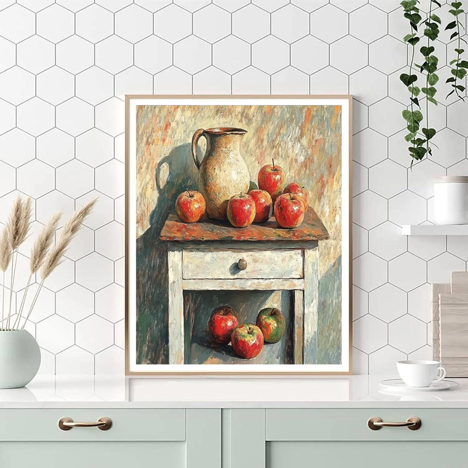 Paul Cézanne Inspired Still Life Apples Numbered painting kits