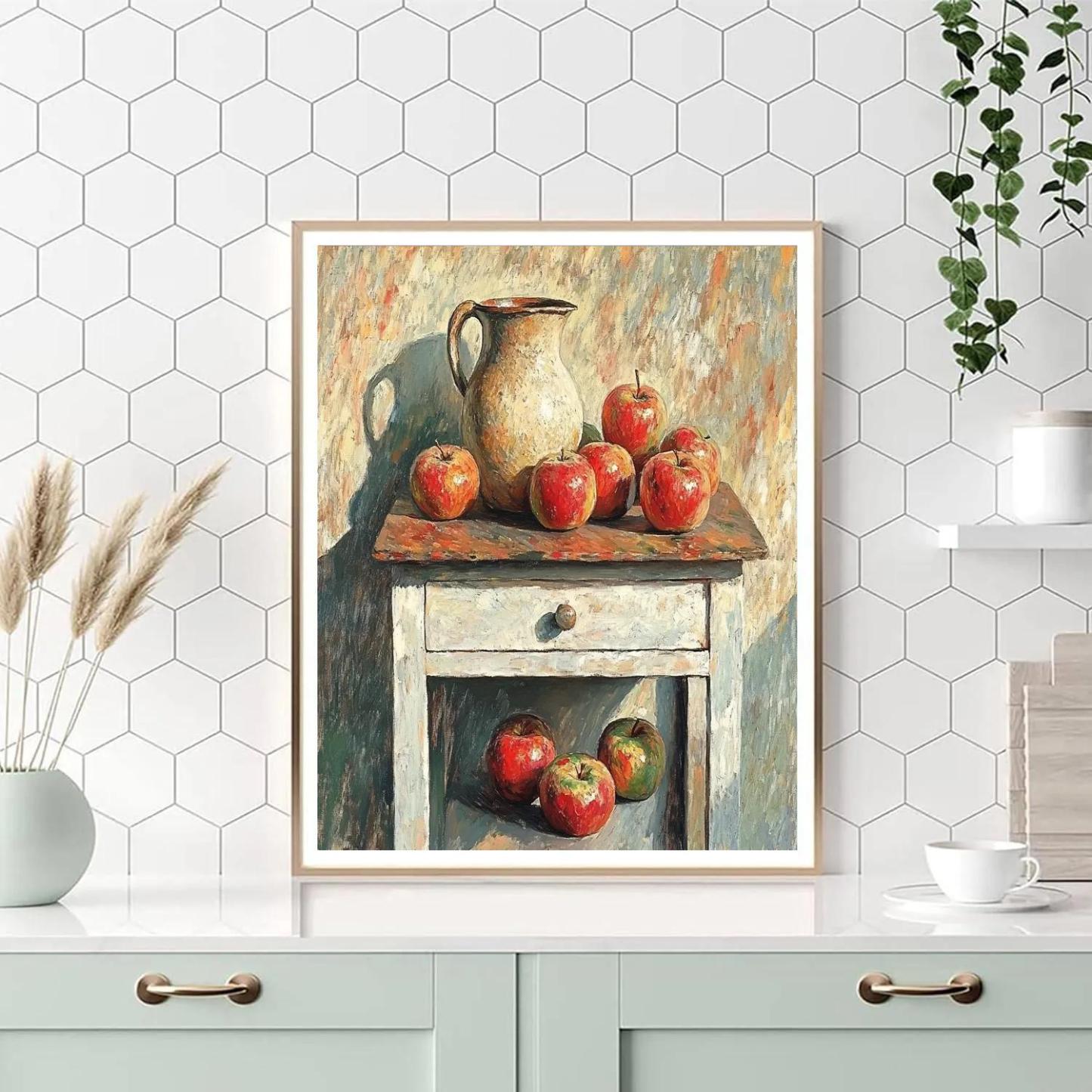 Paul Cézanne Inspired Still Life Apples Numbered painting kits