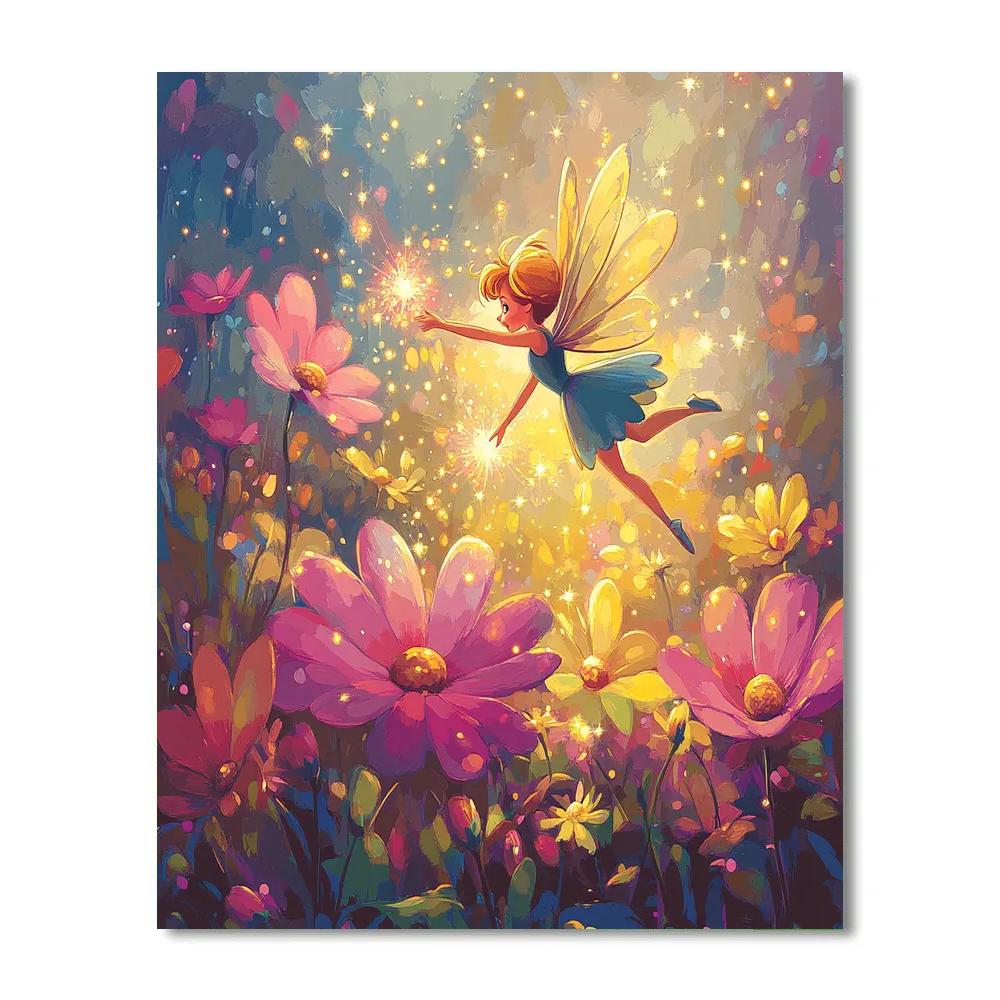 Tinker Bell’s Fairy Flower Festival Disney Inspired Paint by numbers art