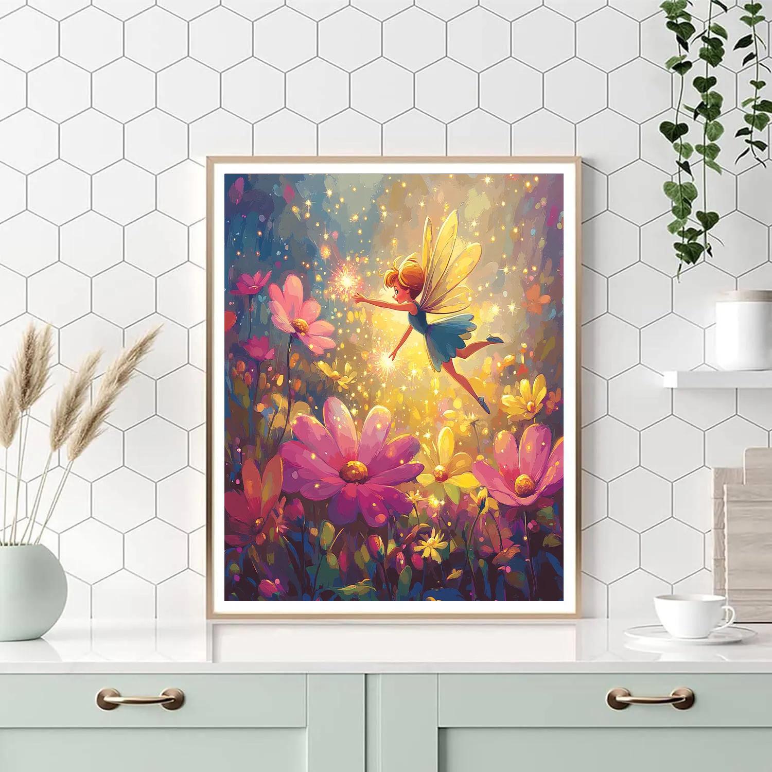 Tinker Bell’s Fairy Flower Festival Disney Inspired Paint by numbers art