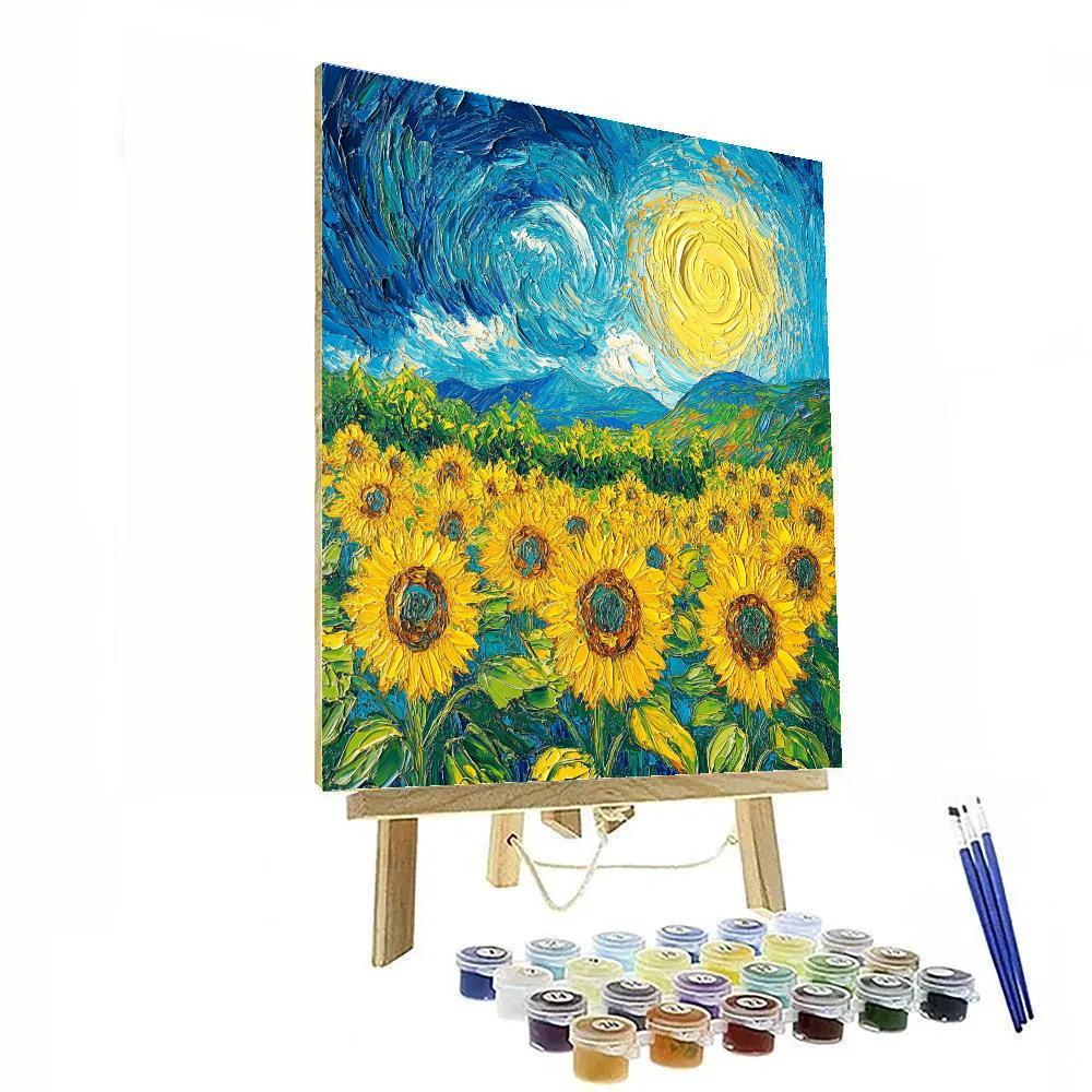 Vincent Van Gogh Inspired Sunflower Garden Paint by numbers kits