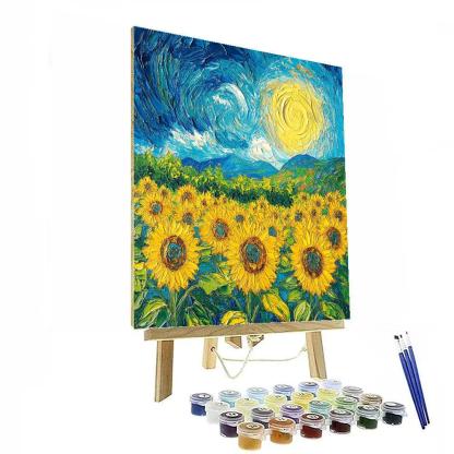 Vincent Van Gogh Inspired Sunflower Garden Paint by numbers kits