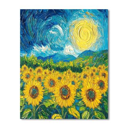 Vincent Van Gogh Inspired Sunflower Garden Paint by numbers kits