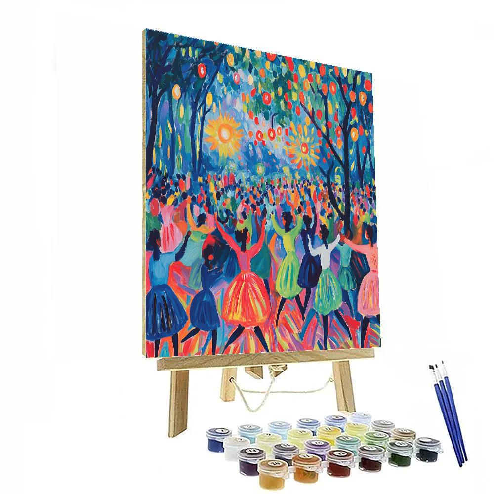 Henri Matisse Inspired Festive Dance paint by number