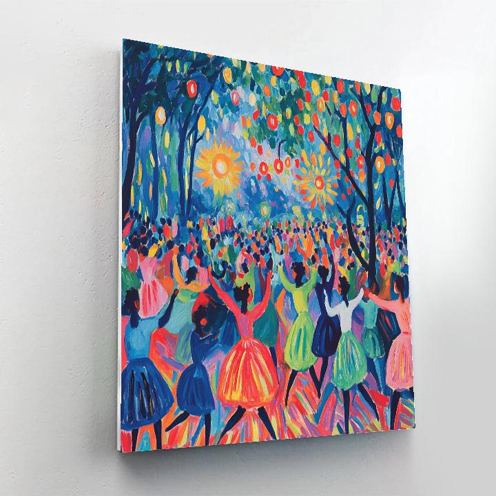 Henri Matisse Inspired Festive Dance paint by number