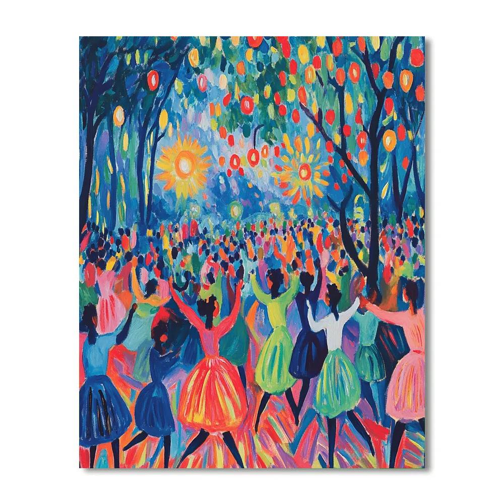 Henri Matisse Inspired Festive Dance paint by number