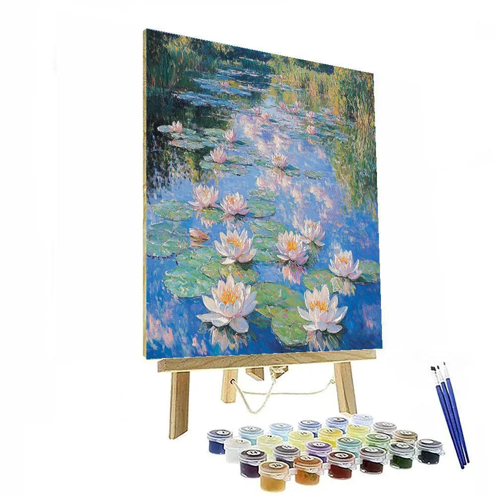 Claude Monet Inspired Water Lilies Pond painting number kit