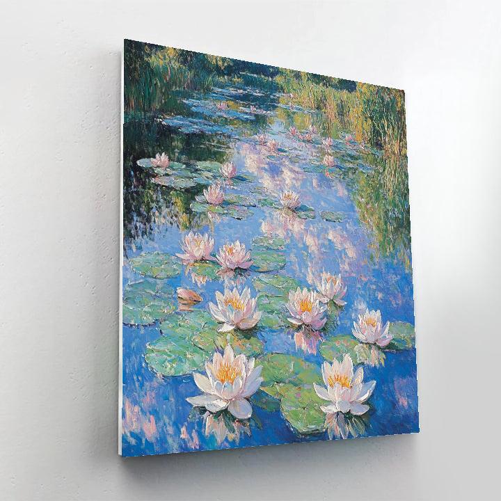 Claude Monet Inspired Water Lilies Pond painting number kit