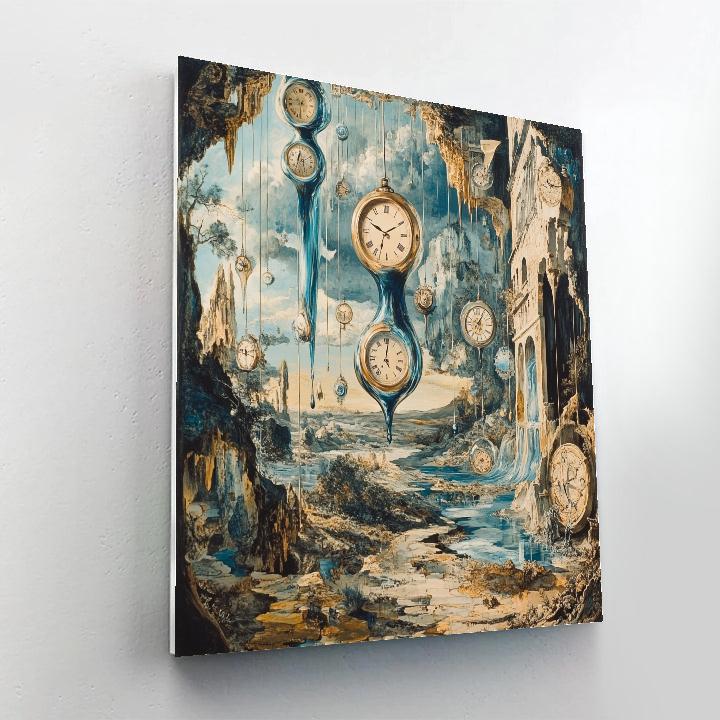 Salvador Dali Inspired Surreal Timescape Painting by numbers kit