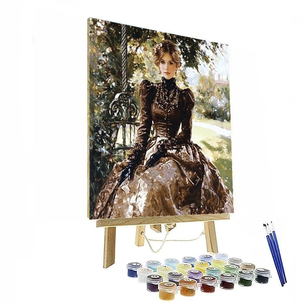 John Singer Sargent Inspired Glamorous Portrait paint by numbers