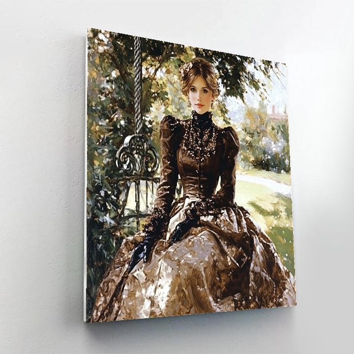 John Singer Sargent Inspired Glamorous Portrait paint by numbers