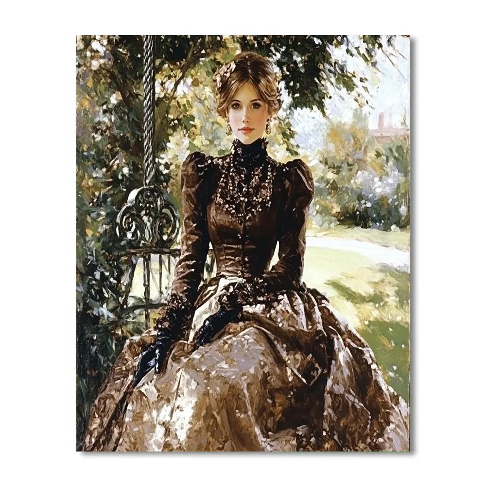 John Singer Sargent Inspired Glamorous Portrait paint by numbers