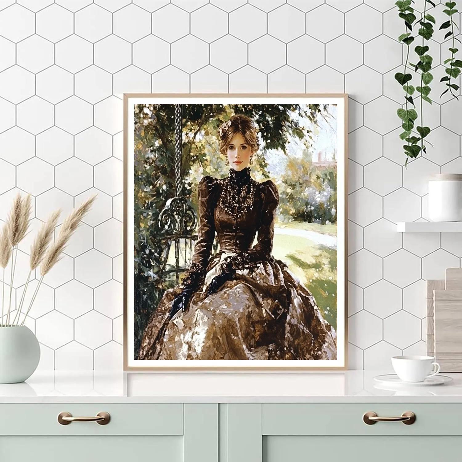 John Singer Sargent Inspired Glamorous Portrait paint by numbers