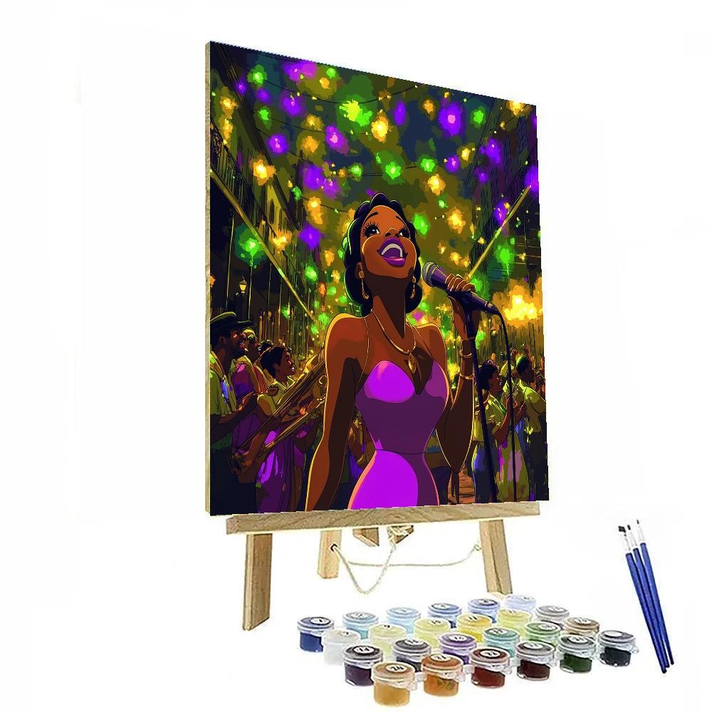 Tiana’s Jazz Night Celebration Disney Inspired DIY paint by numbers