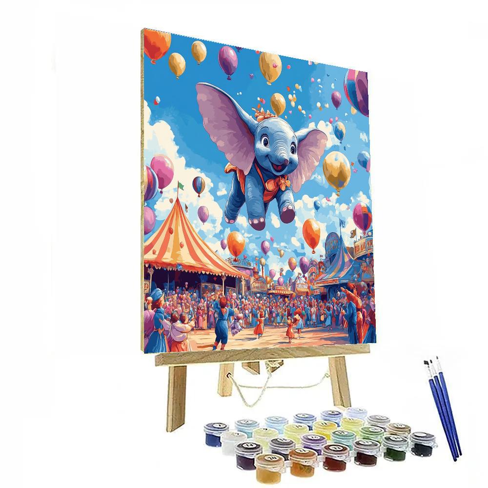 Dumbo’s Circus Flight Disney Inspired Painting by numbers kit